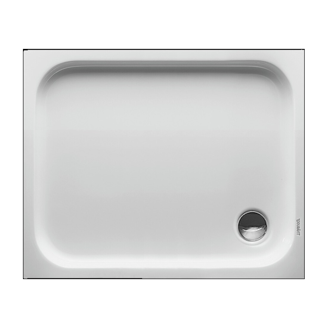 Duravit Rechteck-Duschwanne D-Code 100x80x8,5cm, Antislip, weiß