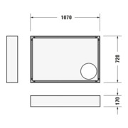 Duravit Rechteck-Duschwanne D-Code 110x75x8,5cm, Antislip, weiß-5