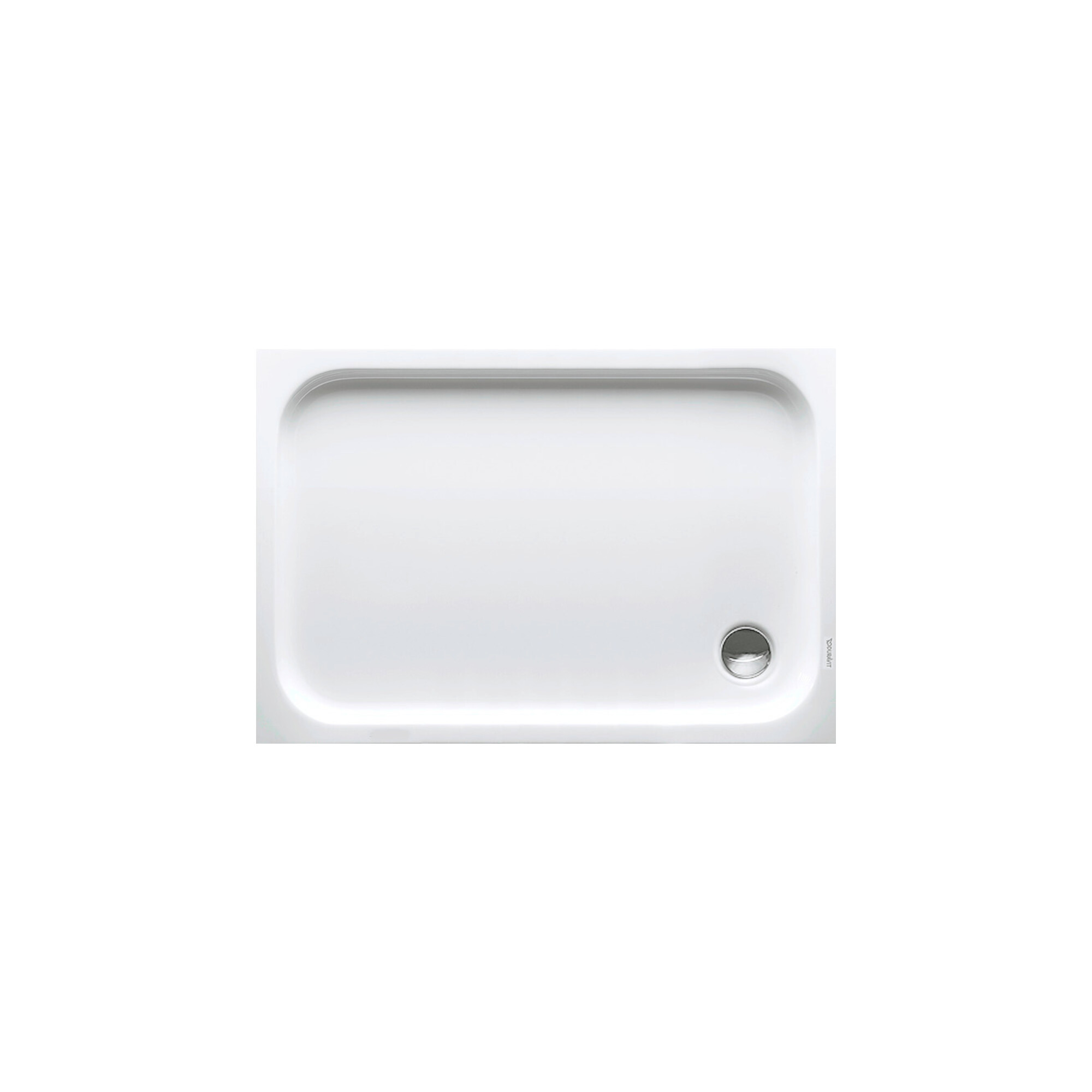 Duravit Rechteck-Duschwanne D-Code 120x80x8,5cm, Antislip, weiß