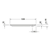 Duravit Rechteck-Duschwanne D-Code 120x80x8,5cm, weiß-4