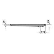 Duravit Rechteck-Duschwanne D-Code 120x90x8,5cm, Antislip, weiß-4