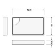 Duravit Rechteck-Duschwanne D-Code 130x75x8,5cm, Antislip, weiß-5