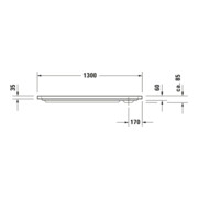 Duravit Rechteck-Duschwanne D-Code 130x75x8,5cm, weiß-4