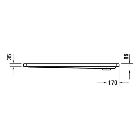 Duravit Rechteck-Duschwanne D-Code 130x90x8,5cm, Antislip, weiß