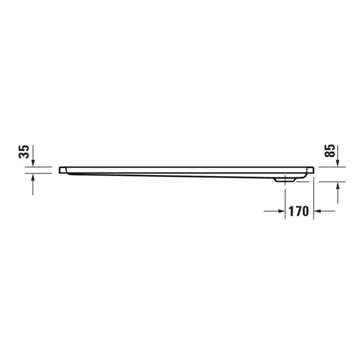 Duravit Rechteck-Duschwanne D-Code 150x70x8,5cm, weiß