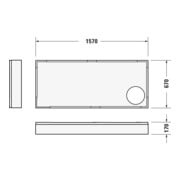 Duravit Rechteck-Duschwanne D-Code 160x70x8,5cm, Antislip, weiß-2