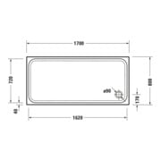 Duravit Rechteck-Duschwanne D-Code 170x80x8,5cm, weiß-4