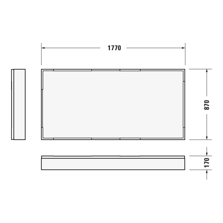Duravit Rechteck-Duschwanne D-Code 180x90x8,5cm, weiß