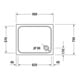 Duravit Rechteck-Duschwanne D-Code 90x75x8,5cm, Antislip, weiß-4