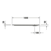 Duravit Rechteck-Duschwanne Starck Slimline 100x80x5cm, Antislip, weiß-5