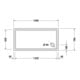 Duravit Rechteck-Duschwanne Starck Slimline 140x70x5,5cm, Antislip, weiß