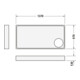 Duravit Rechteck-Duschwanne Starck Slimline 140x70x5,5cm, Antislip, weiß