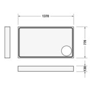 Duravit Rechteck-Duschwanne Starck Slimline 140x80x6cm, weiß-5