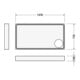 Duravit Rechteck-Duschwanne Starck Slimline 150x80x6cm, weiß