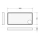 Duravit Rechteck-Duschwanne Starck Slimline 160x80x6cm, weiß