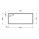 Duravit Rechteck-Duschwanne Starck Slimline 180x80x6,5cm, Antislip, weiß