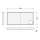 Duravit Rechteck-Duschwanne Starck Slimline 180x90x6,5cm, Antislip, weiß
