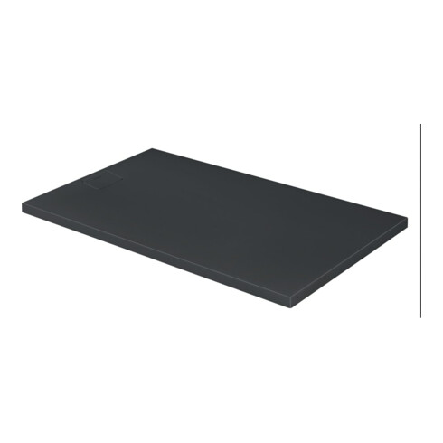 Duravit Rechteck-Duschwanne Stonetto 160x100x5cm, anthrazit