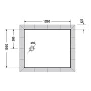 Duravit Rechteck-Duschwanne Tempano 120x100x4,5cm, bodenbündig, AS, weiß-4