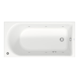 Duravit Rechteck-Whirlwanne D-Neo 150x75cm, EB-Version, 1 RS, weiß