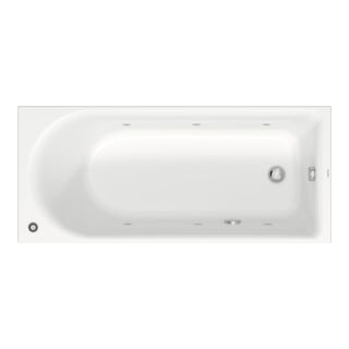 Duravit Rechteck-Whirlwanne D-Neo 160x70cm, EB-Version, 1 RS, weiß