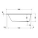 Duravit Rechteck-Whirlwanne D-Neo 160x70cm, EB-Version, 1 RS, weiß-4