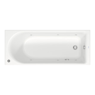 Duravit Rechteck-Whirlwanne D-Neo 170x70cm, EB-Version, 1 RS, weiß