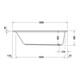 Duravit Rechteck-Whirlwanne D-Neo 180x80cm, EB-Version, 1 RS, weiß-4
