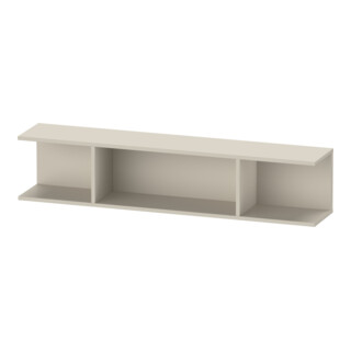 Duravit Regal Ketho.2 80x15x17cm, droit, 3 compartiments, taupe supermat