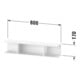 Duravit Regal Ketho.2 80x15x17cm, hor, 3 Fäch., graph matt-3