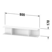 Duravit Regal Ketho.2 80x15x17cm, hor, 3 Fäch., nussbaum natur-3