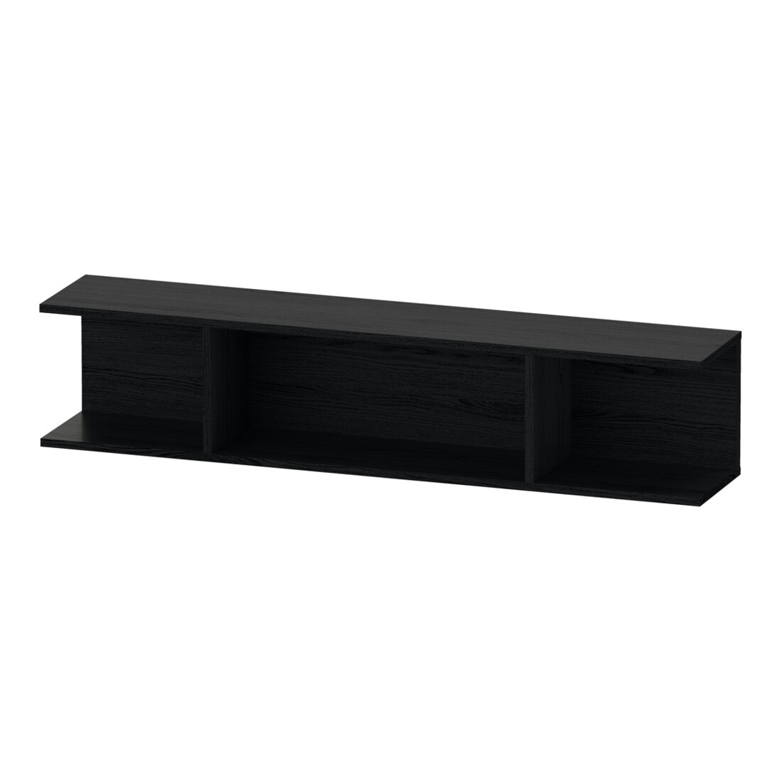 Duravit Regal Ketho.2 80x15x17cm, hor, 3 Fächer, eiche schwarz