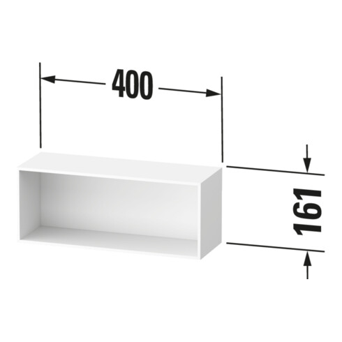 Duravit Regal Zencha 40x14x16,1cm, hor, graphit supermatt