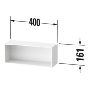 Duravit Regal Zencha 40x14x16,1cm, hor, graphit supermatt-3