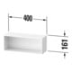 Duravit Regal Zencha 40x14x16,1cm, hor, taupe supermatt-3