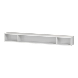 Duravit Regalelement L-Cube 100x14cm, Ei sw, 3 Fächer, horizontal