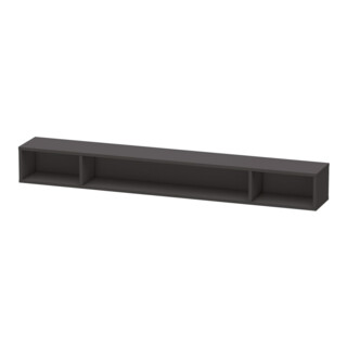 Duravit Regalelement L-Cube 100x14cm, graph matt, 3 Fäch., hor