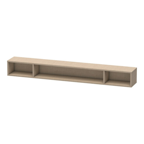 Duravit Regalelement L-Cube 100x14cm, leinen, 3 Fächer, horizontal