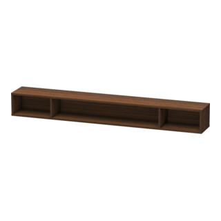 Duravit Regalelement L-Cube 100x14cm, Nussb geb., 3 Fäch., hor