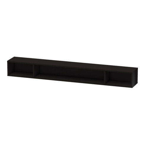 Duravit Regalelement L-Cube 100x14cm, sw hgl, 3 Fächer, horizontal