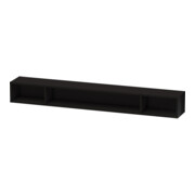 Duravit Regalelement L-Cube 100x14cm, sw hgl, 3 Fächer, horizontal