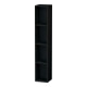 Duravit Regalelement L-Cube 18x18cm, 4 Fäch., vertik, Eiche schwarz-1