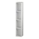 Duravit Regalelement L-Cube 18x18cm, 4 Fäch., vertik, Eiche schwarz-4
