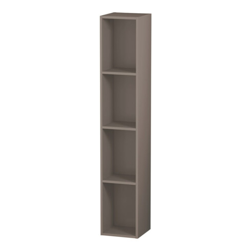 Duravit Regalelement L-Cube 18x18x100cm, 4 Fäch., vert, basalt matt
