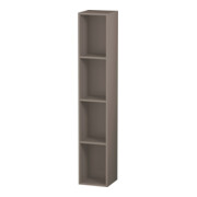 Duravit Regalelement L-Cube 18x18x100cm, 4 Fäch., vert, basalt matt