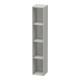 Duravit Regalelement L-Cube 18x18x100cm, 4 Fäch., vert, betongr matt-1