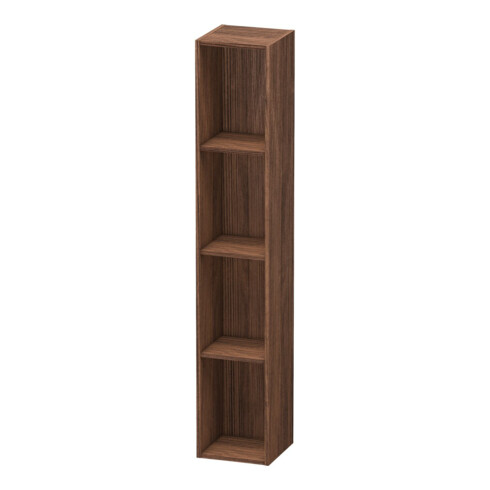 Duravit Regalelement L-Cube 18x18x100cm, 4 Fäch., vert, Nussb dunkel