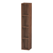 Duravit Regalelement L-Cube 18x18x100cm, 4 Fäch., vert, Nussb natur