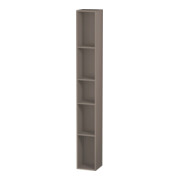 Duravit Regalelement L-Cube 18x18x140cm, 5 Fäch., vert, basalt matt