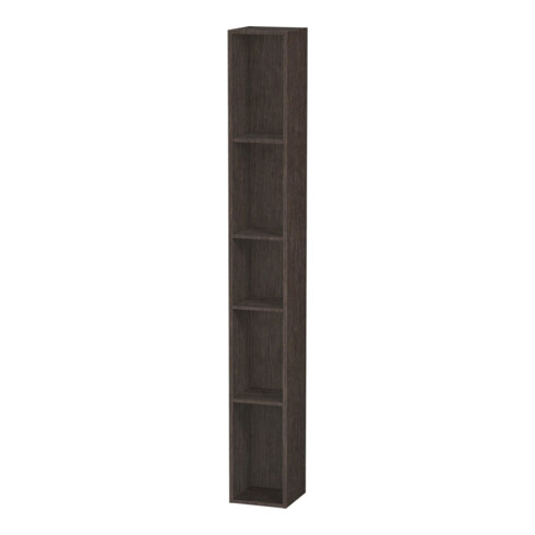 Duravit Regalelement L-Cube 18x18x140cm, 5 Fäch., vert, Ei dkl. geb.